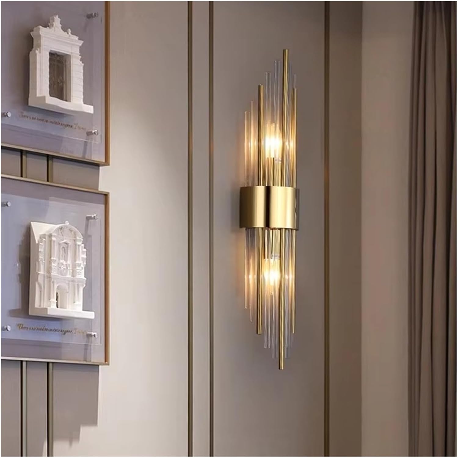 Glass Living Room Bedroom Wall Lamp